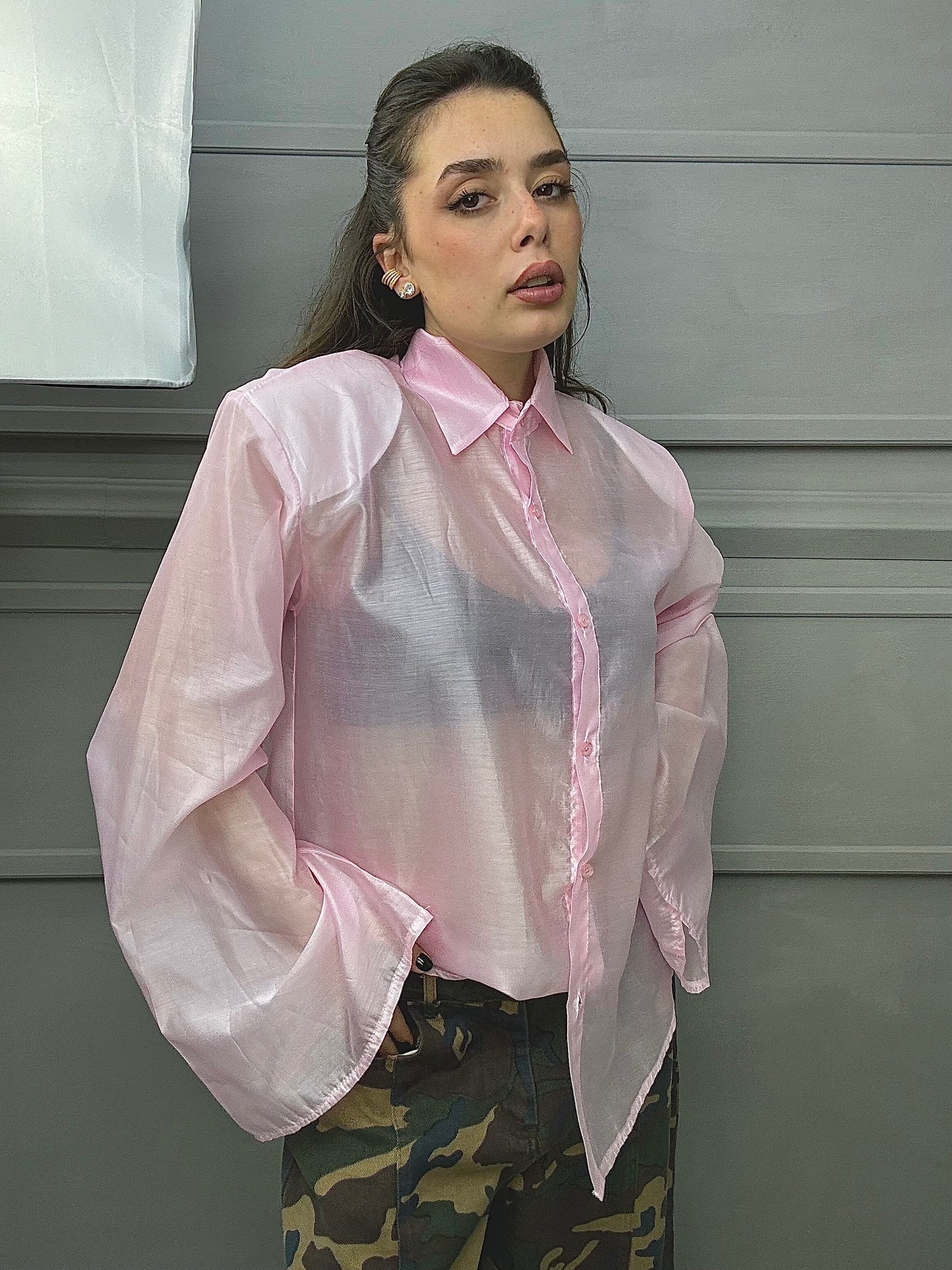 Maxi Camicia Velata