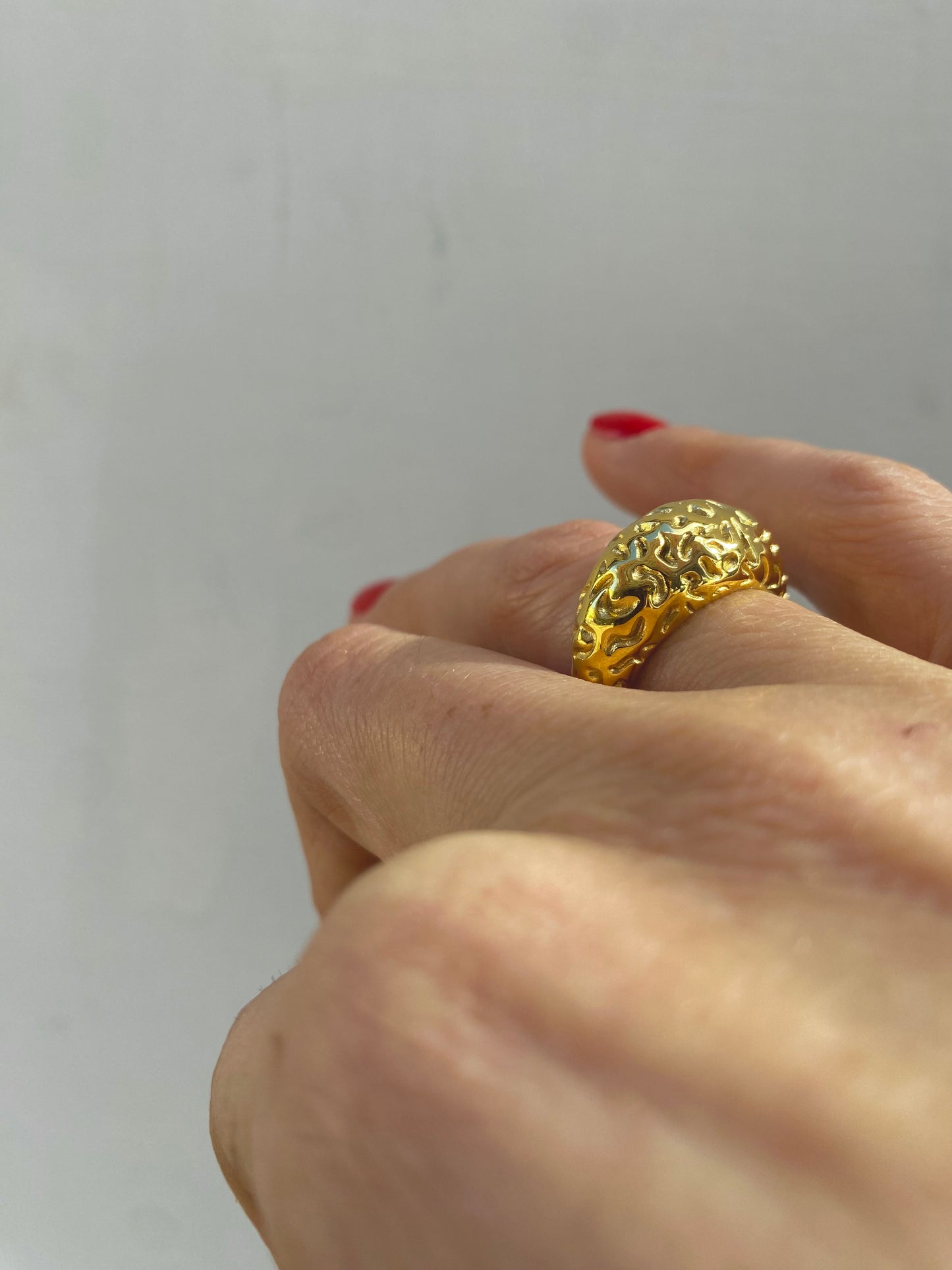 Anello Bomb Martellato