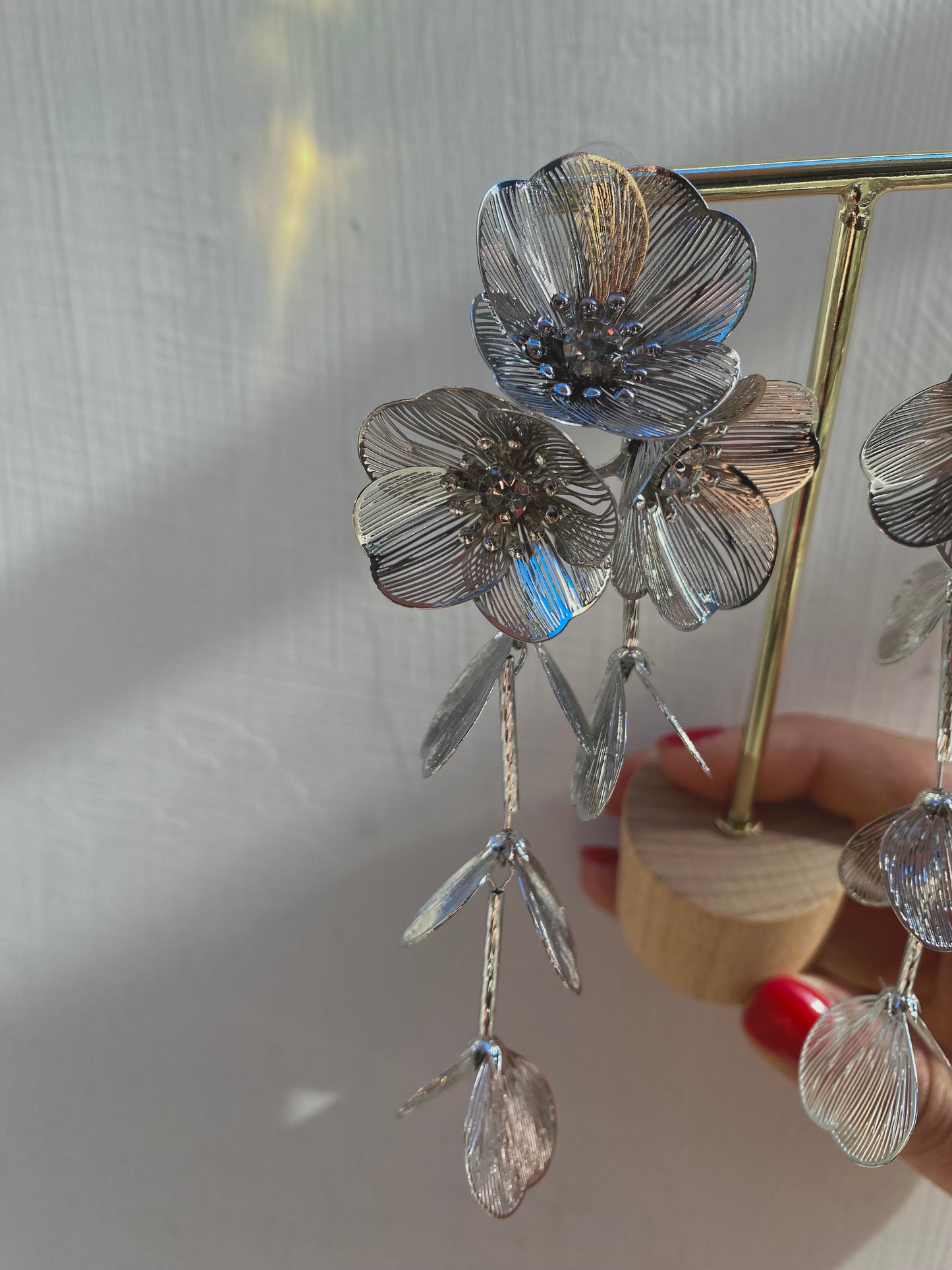 Orecchino Tris Peonia