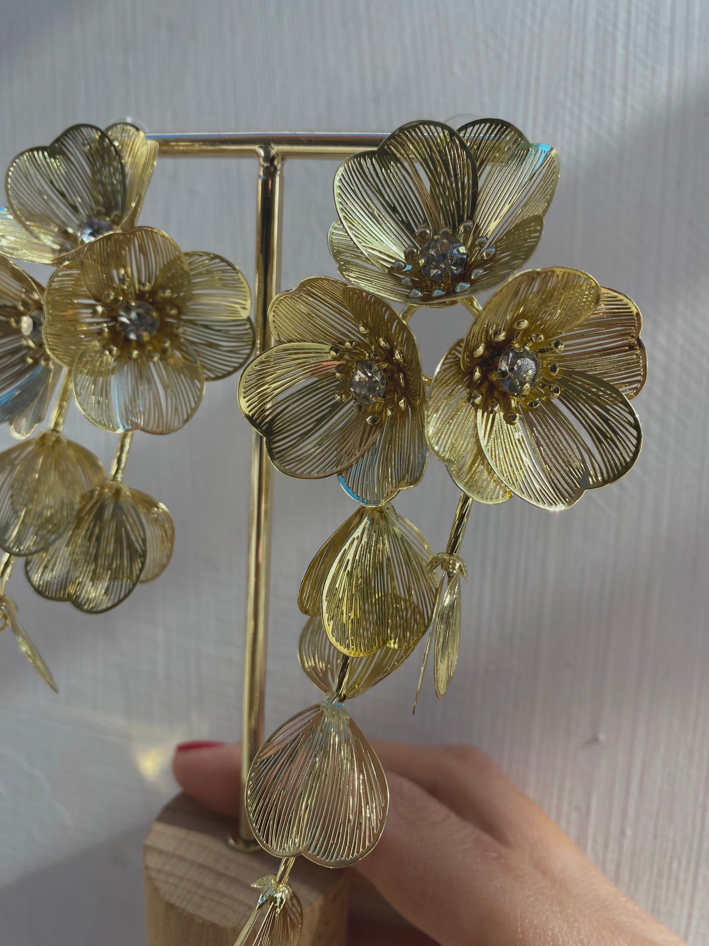 Orecchino Tris Peonia