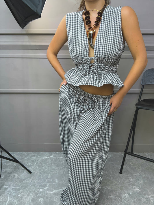 Gilet Set Quadretti