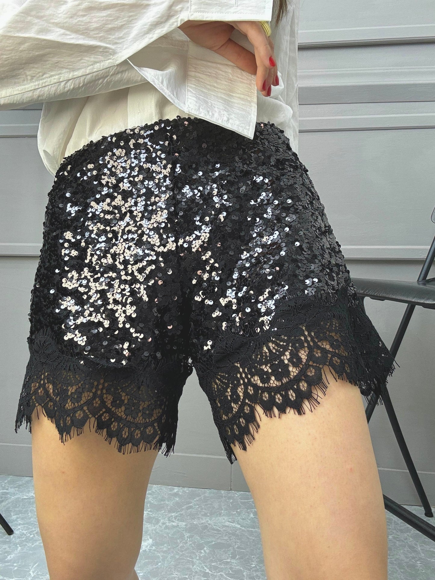 Shorts Paillettes