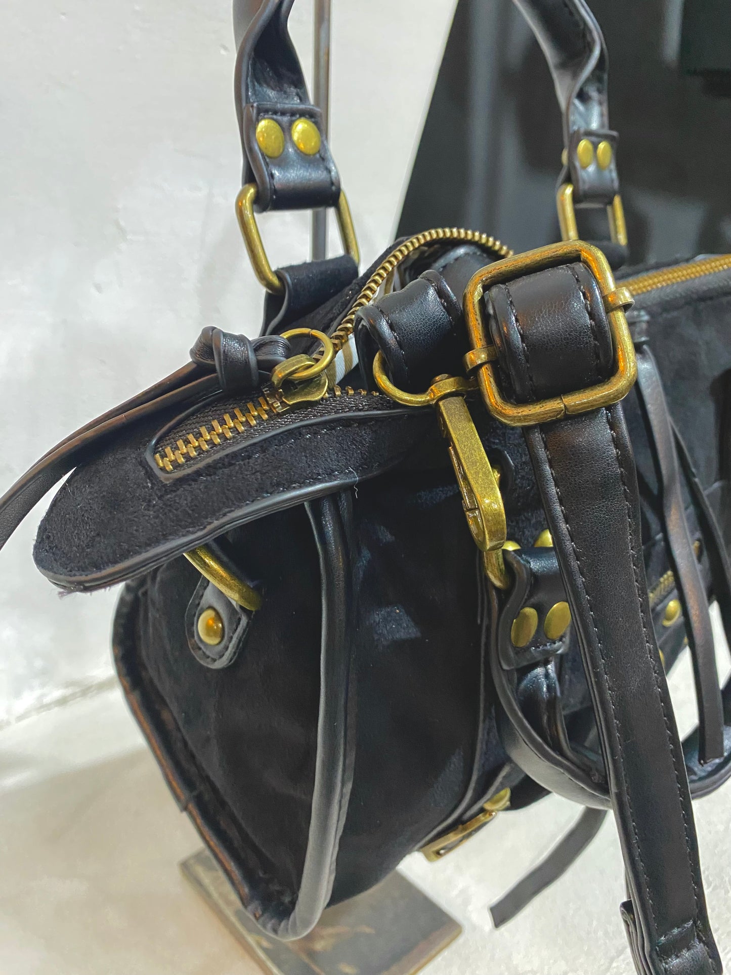 Bauletto Baly mini camoscio