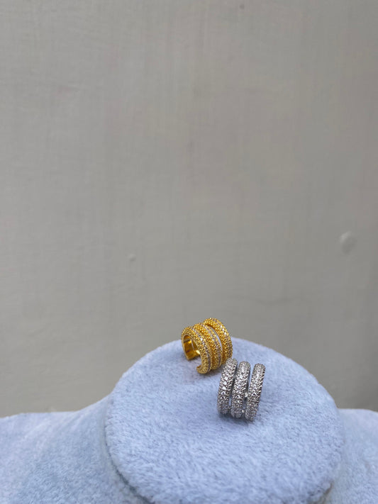 Earcuff Bolt strass