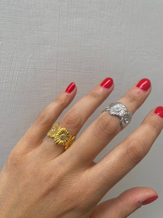 Anello Fiori Vintage