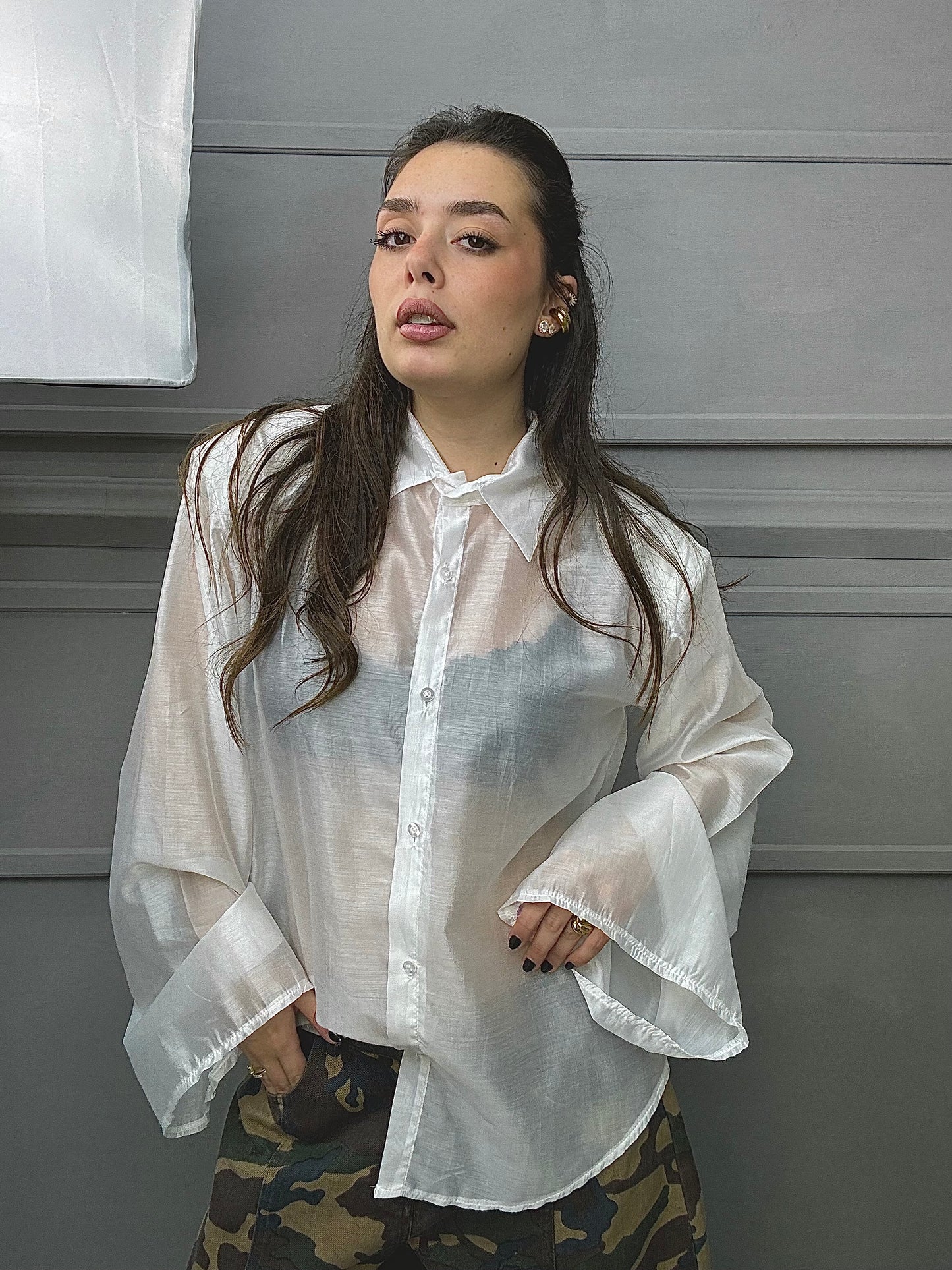 Maxi Camicia Velata