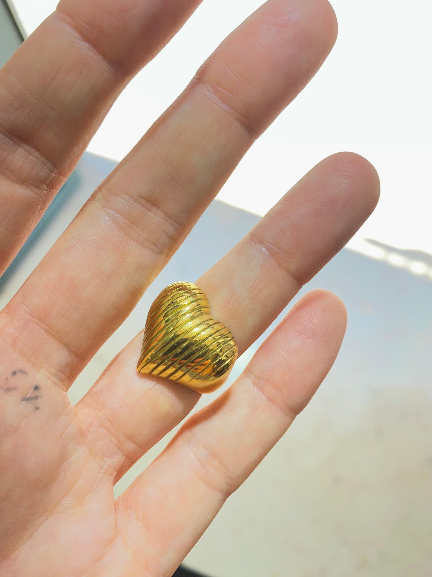 anello cuore millerighe