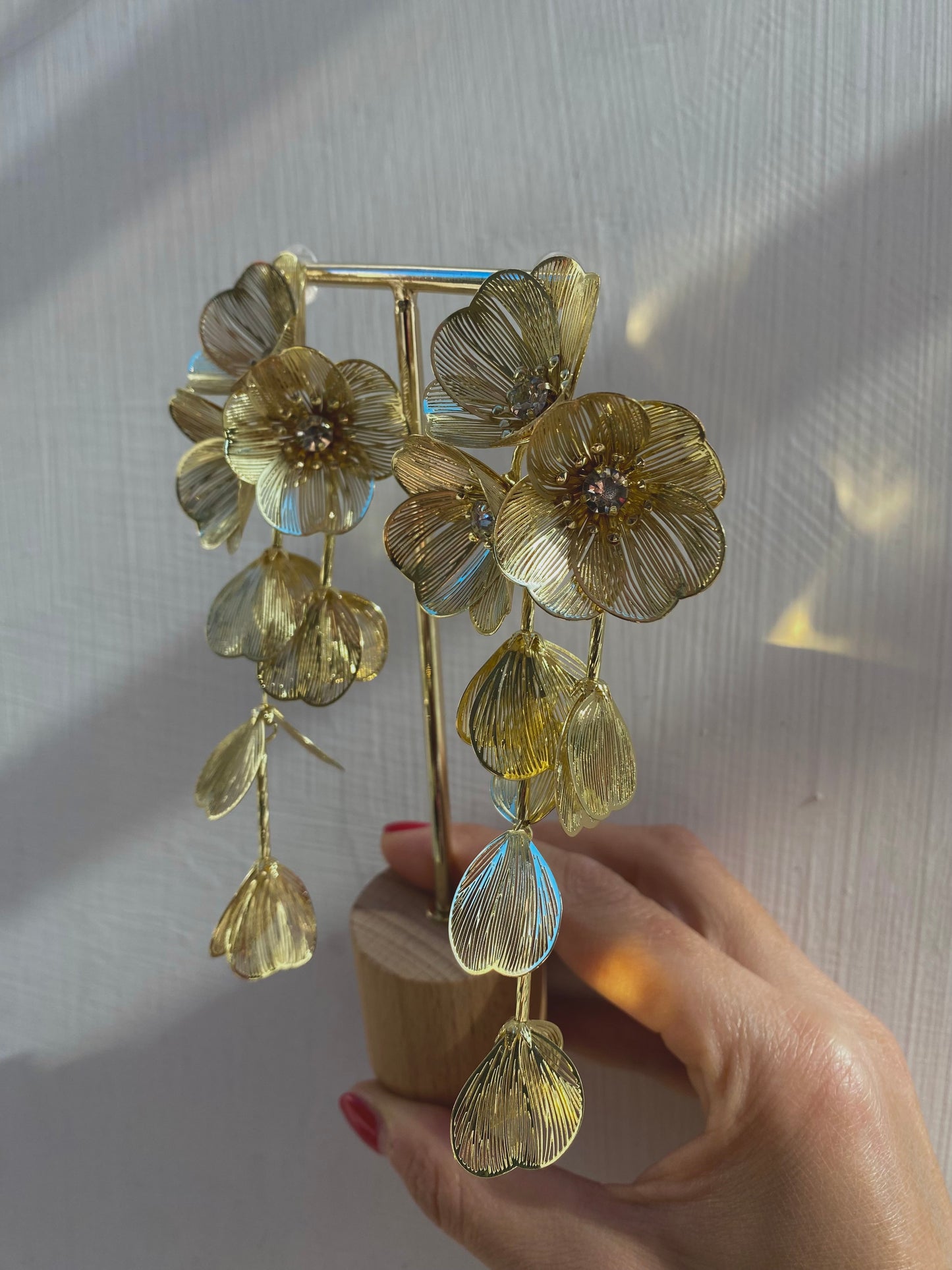 Orecchino Tris Peonia