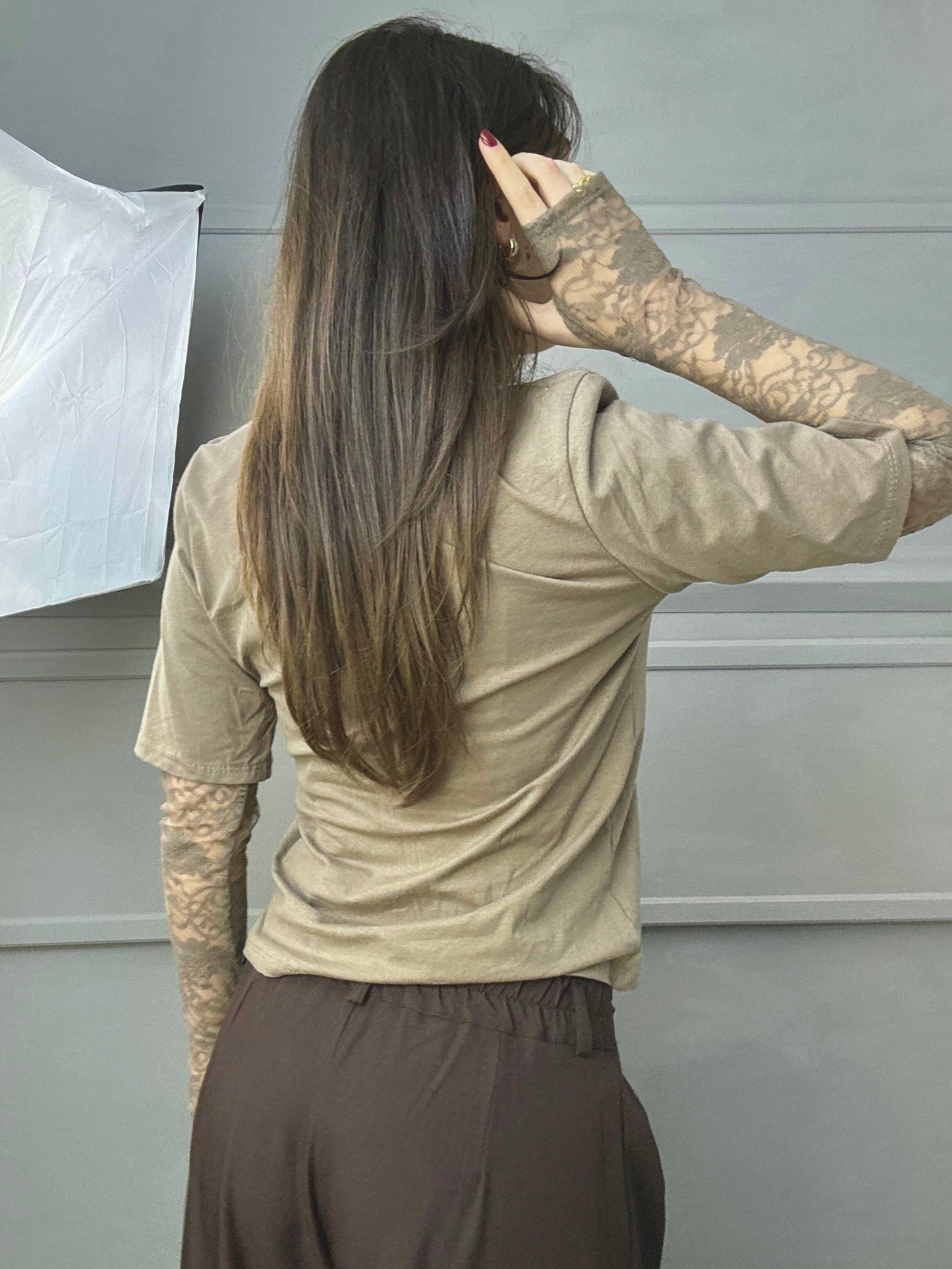 T-shirt Guanto pizzo