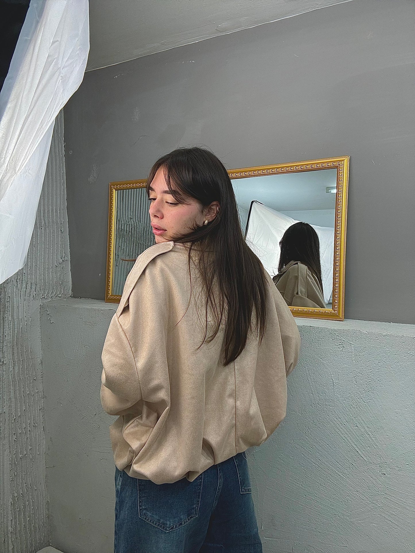 NEW COLLECTION Bomber Camoscio