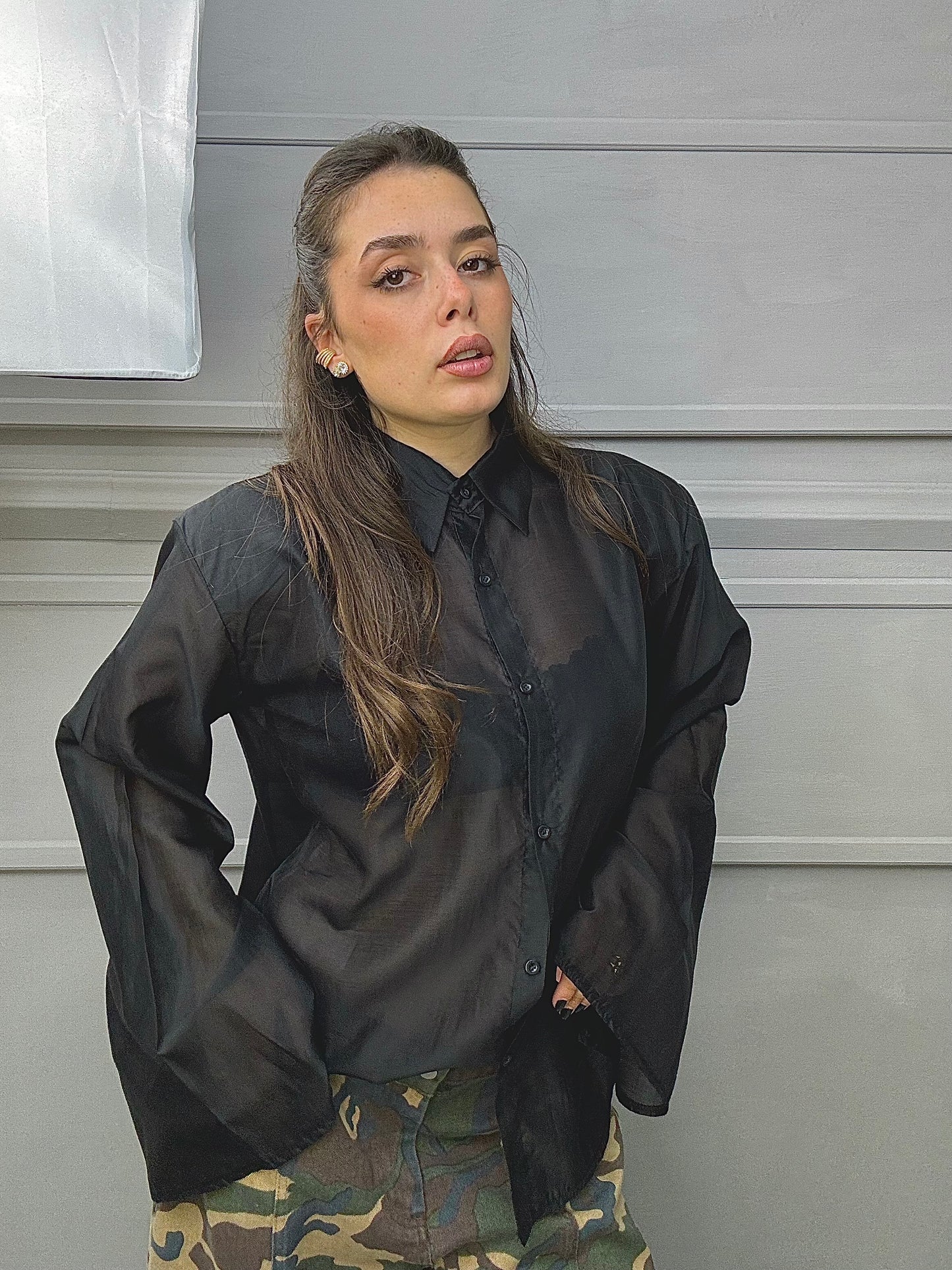 Maxi Camicia Velata