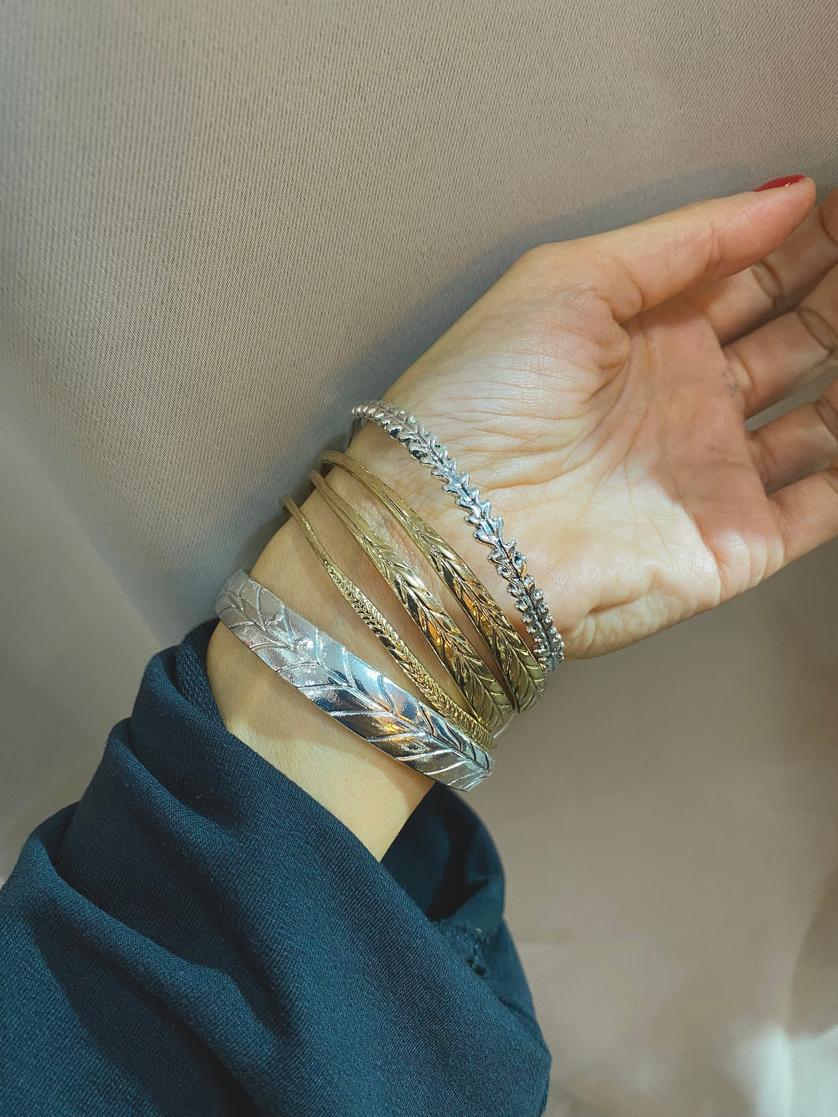 Set Bangles Foglie