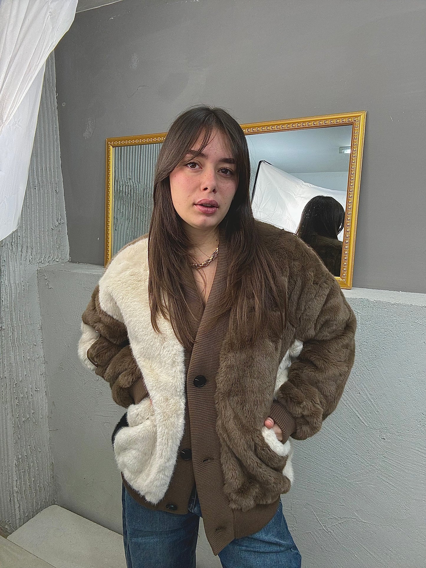 NEW COLLECTION Ecofur Cardigan