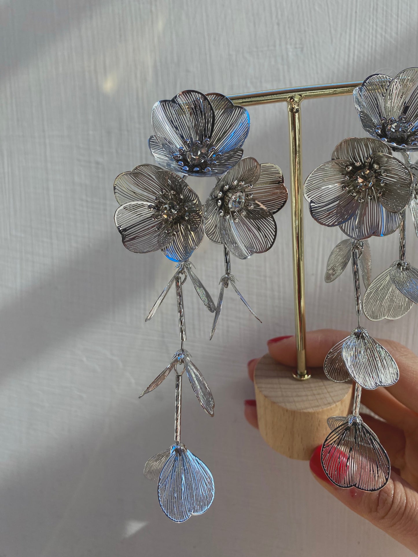 Orecchino Tris Peonia