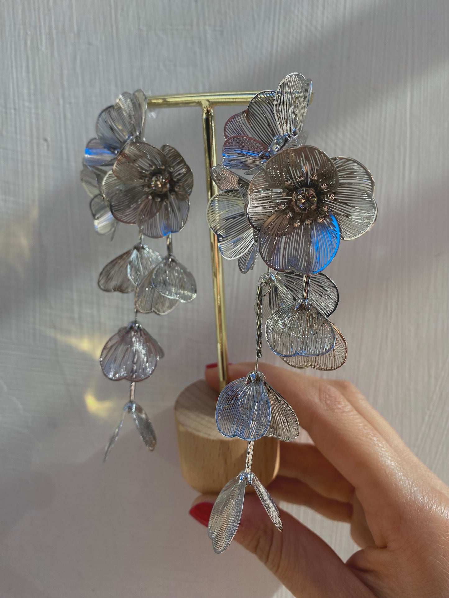 Orecchino Tris Peonia